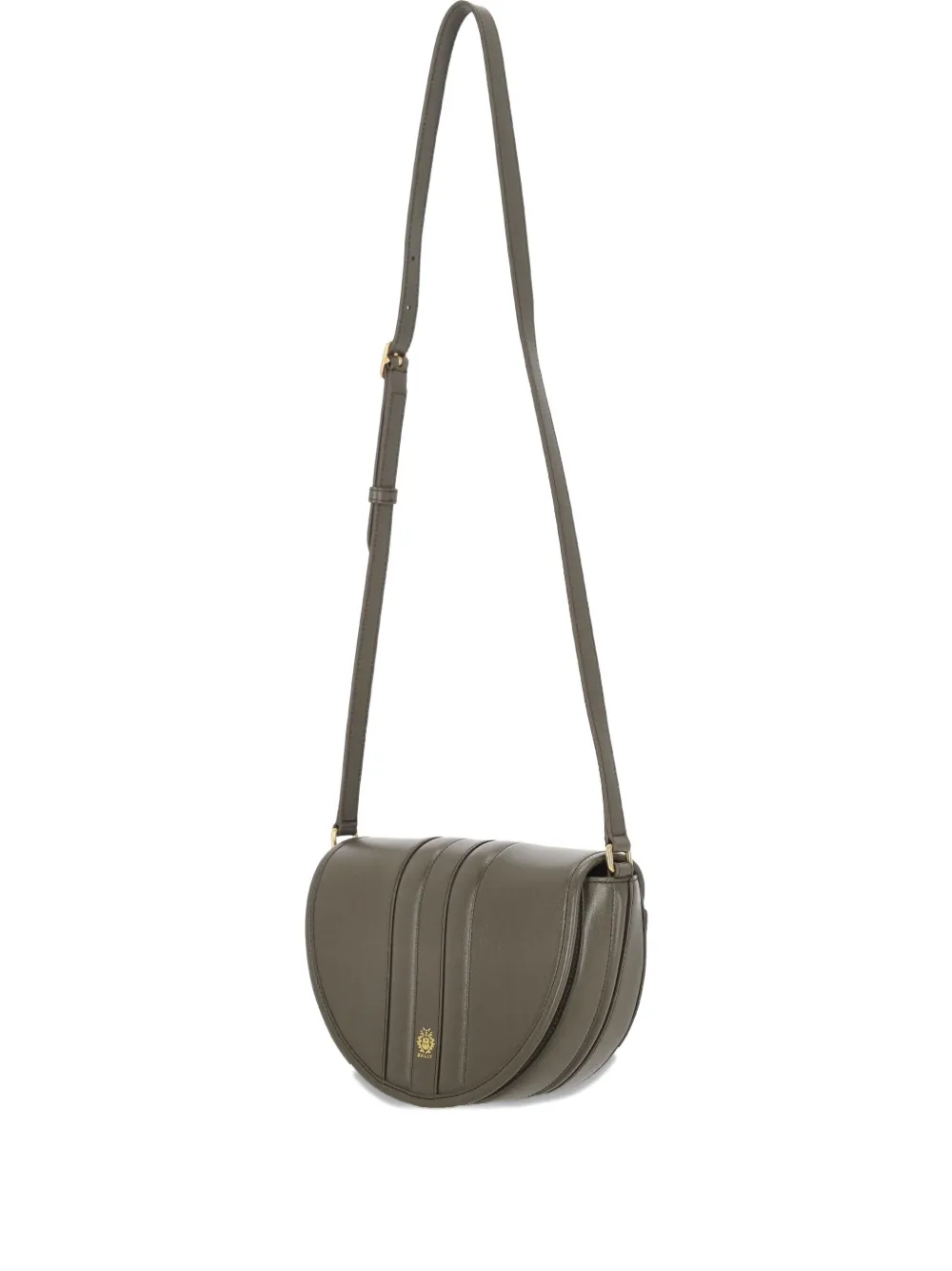 拼接皮质单肩包