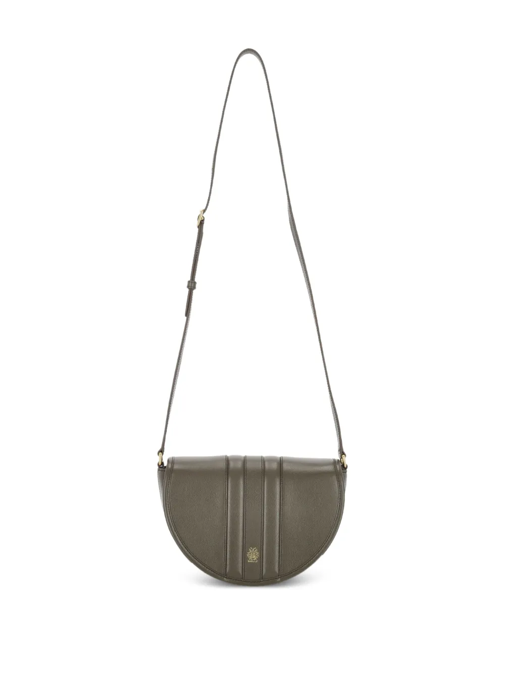Bally panelled leather shoulder bag - Verde