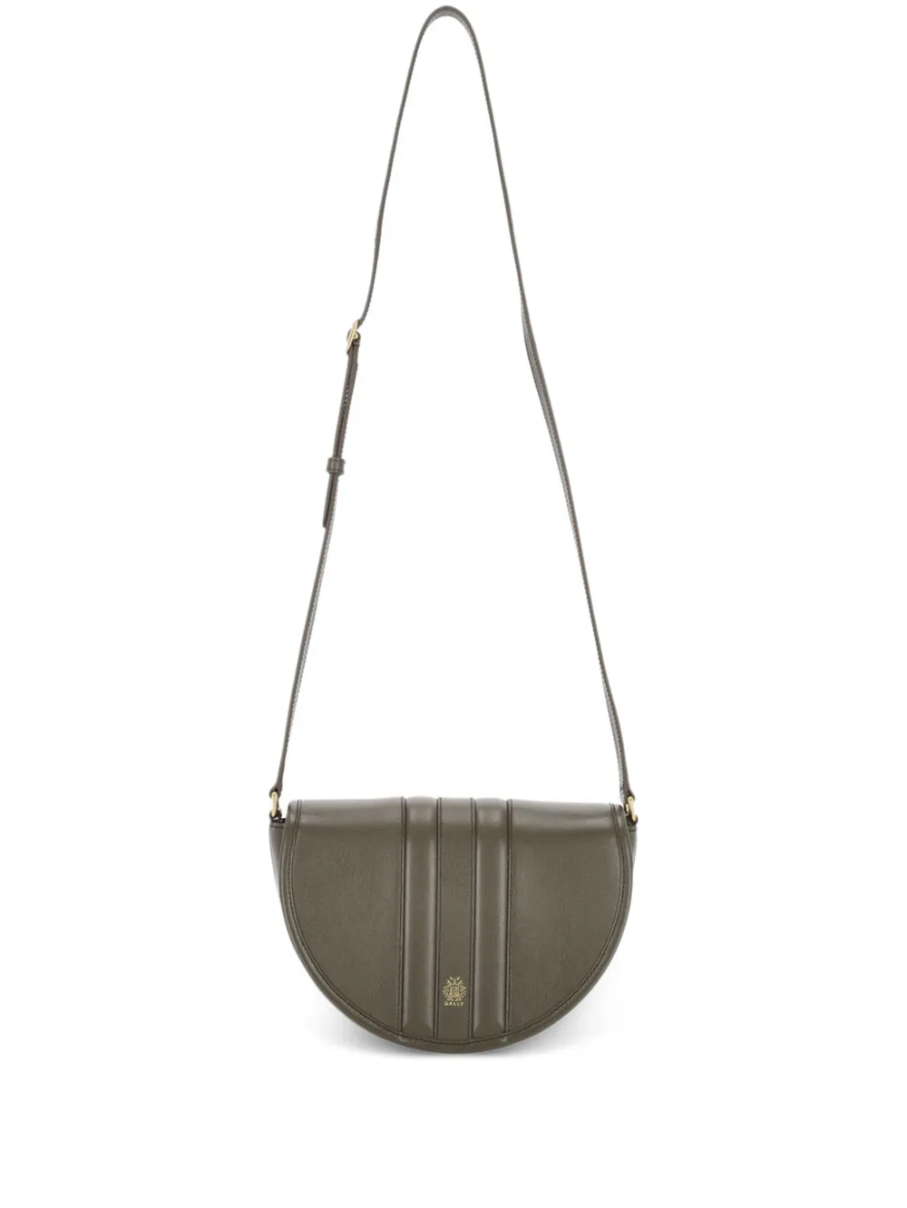 Bally panelled leather shoulder bag - Verde
