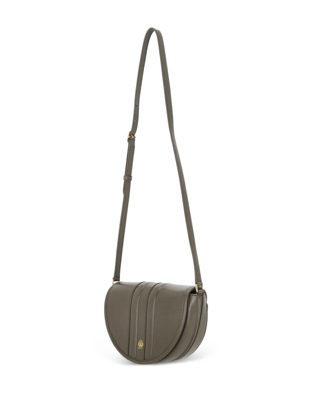 Bally Leren schoudertas Groen