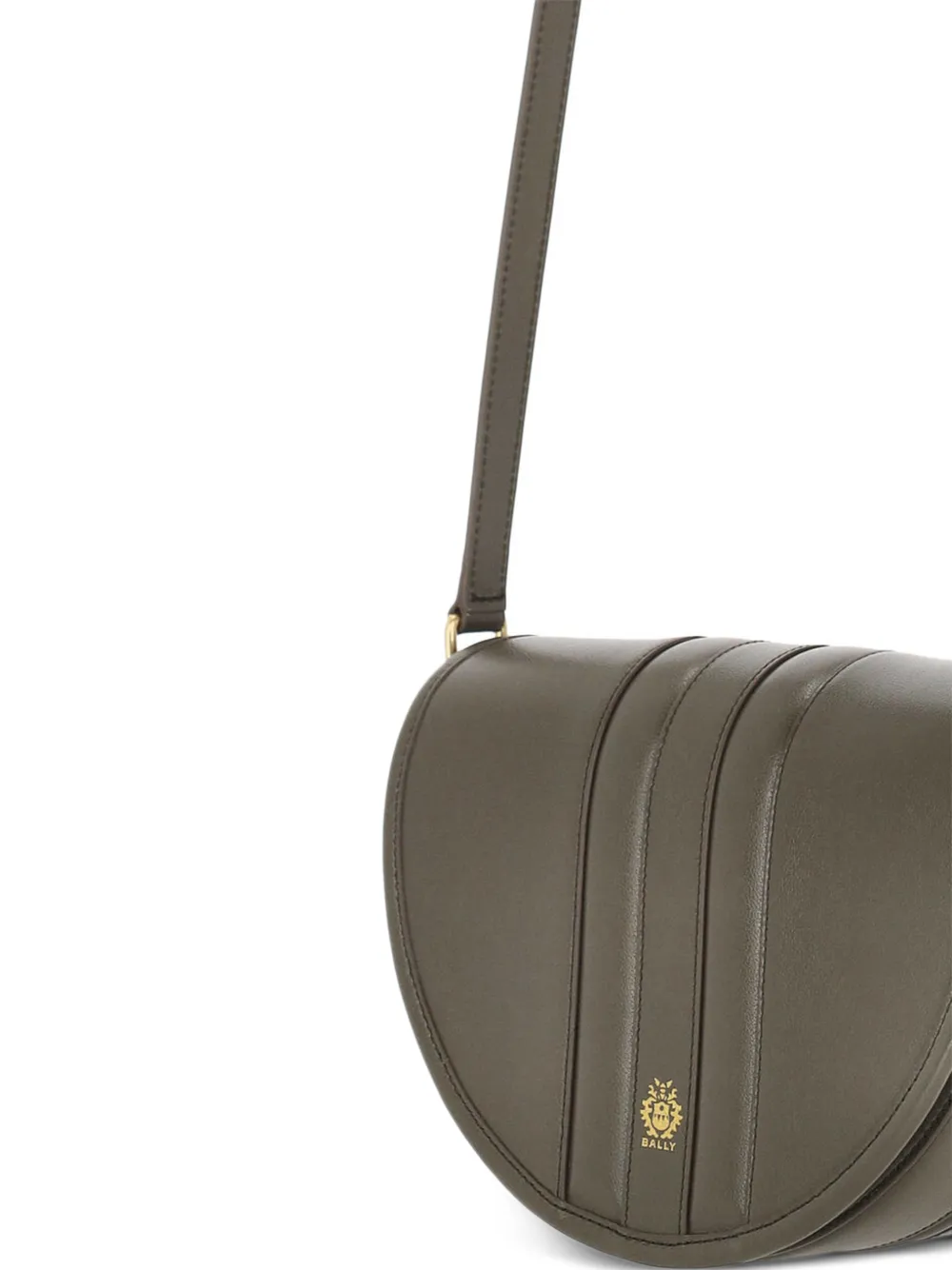 Bally Leren schoudertas Groen