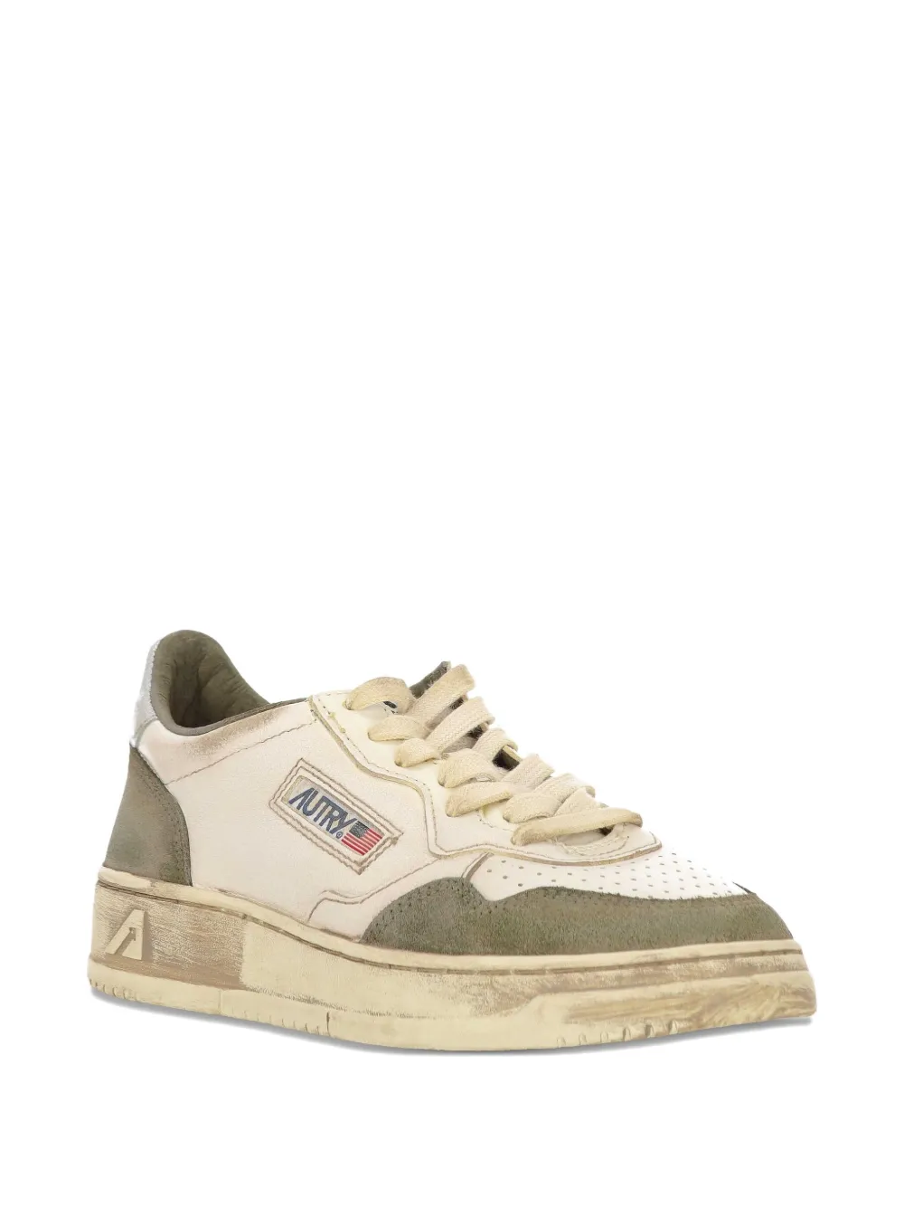 Autry Su&egrave;de leren sneakers - Beige