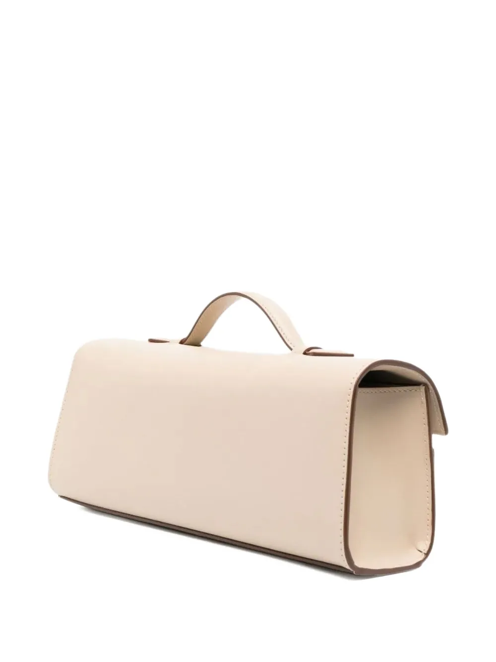 Savette Symmetry Leather Clutch Bag In Neutral
