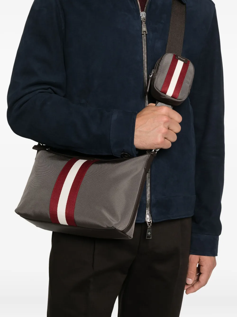 Bally Ribbon shoulder bag - Grijs