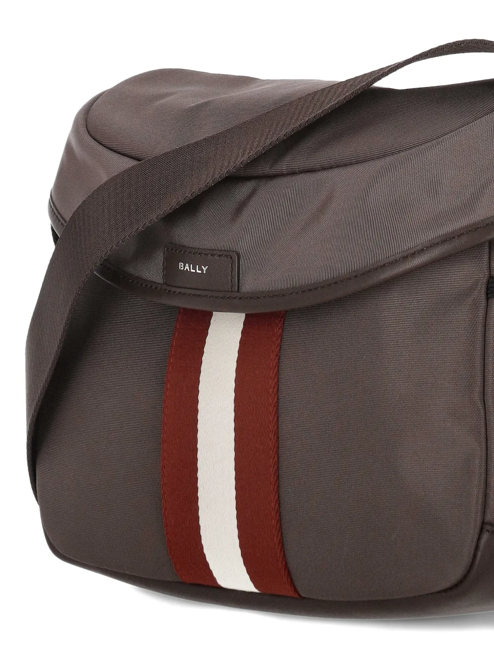 Bally Gestreepte schoudertas Bruin