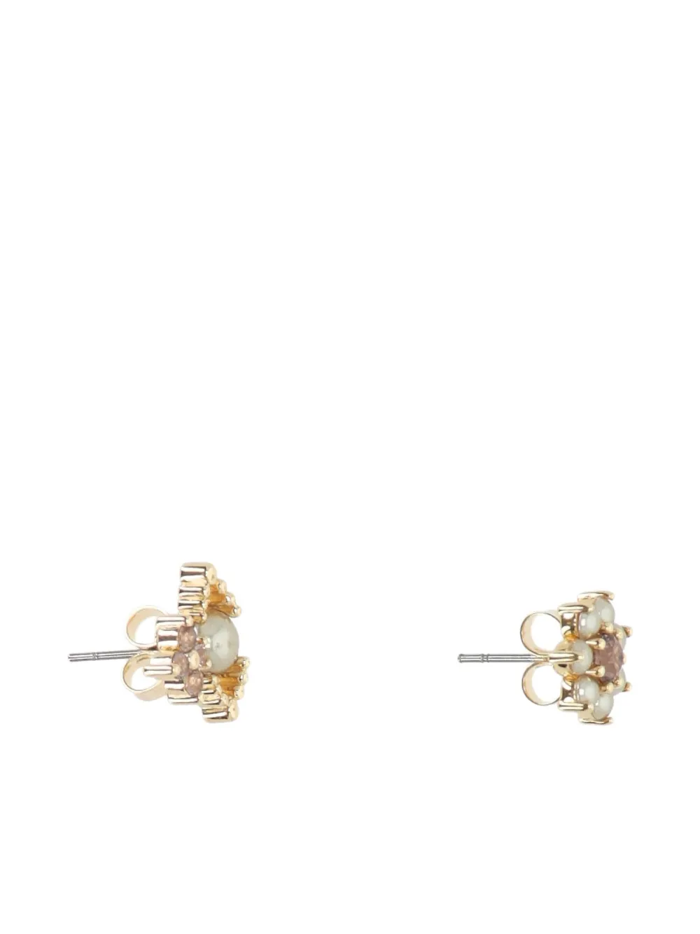Vivienne Westwood Orb oorbellen met bloem - Goud