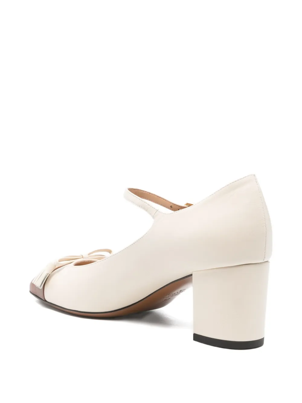 Valentino 60mm Tassel-detail Block-heel Pumps In White