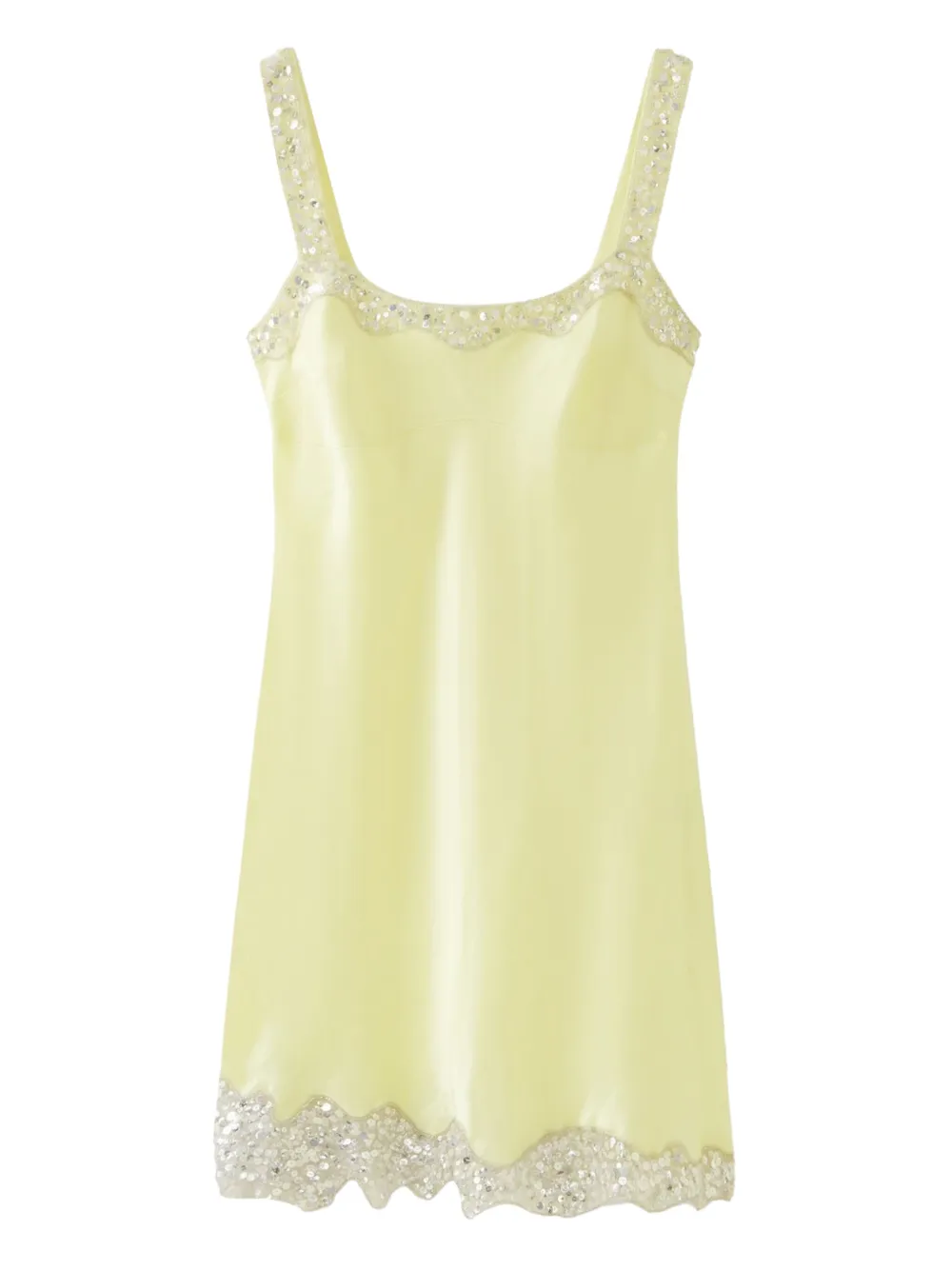 Asta Resort The Nikolina Hand Beaded sequin-embellished mini dress - Giallo