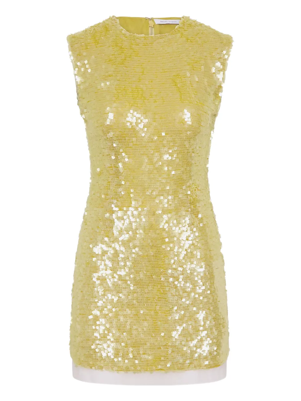 Rachel Gilbert Abito corto Kaia con paillettes - Giallo