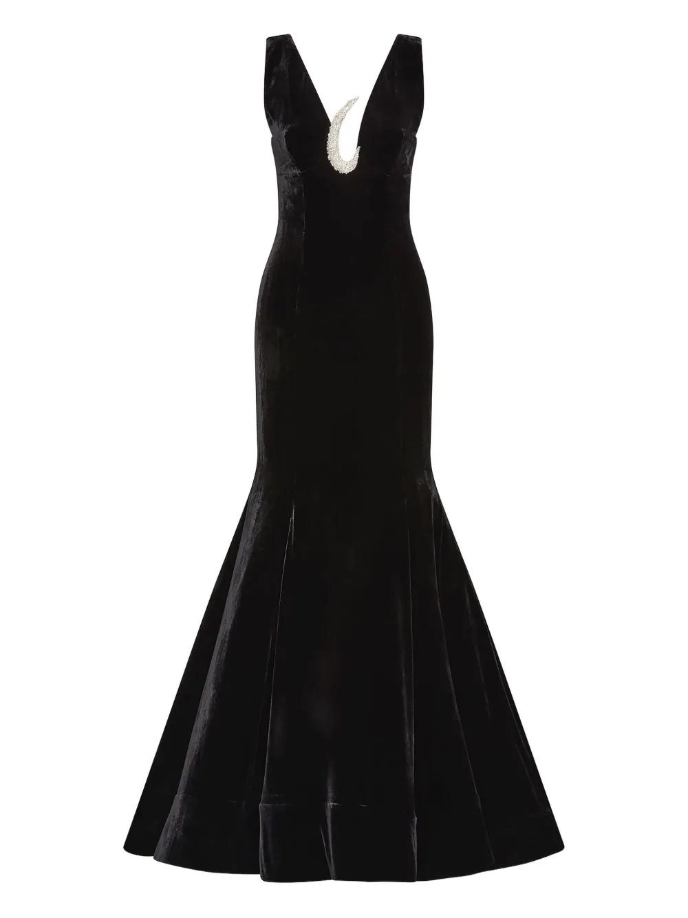 Rachel Gilbert Freda embellished gown - Black