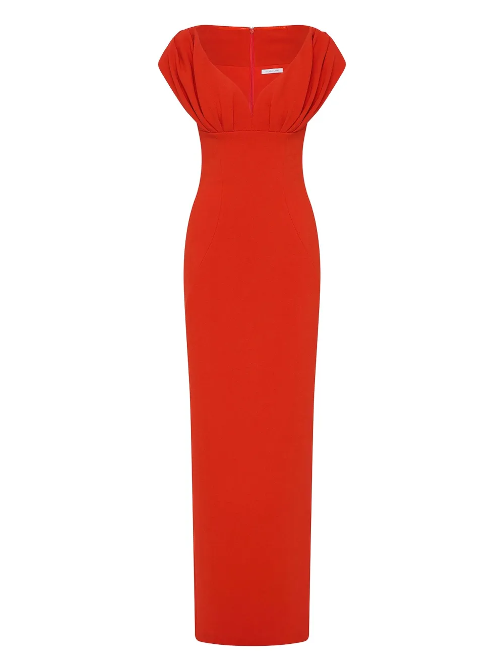 Rachel Gilbert Gerafftes Myra Maxikleid - Rot