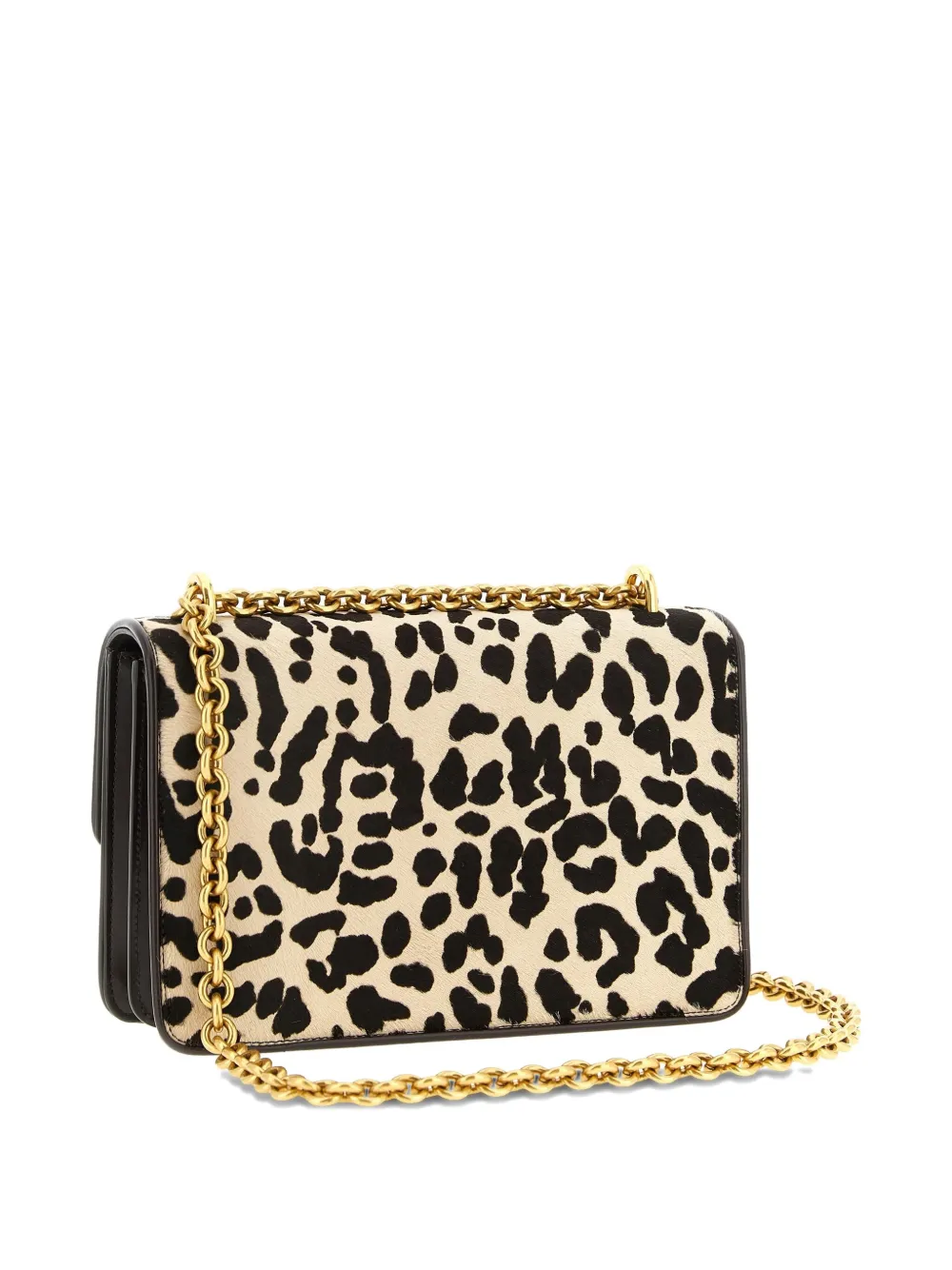 Valentino Garavani Vain animal-print shoulder bag - Beige