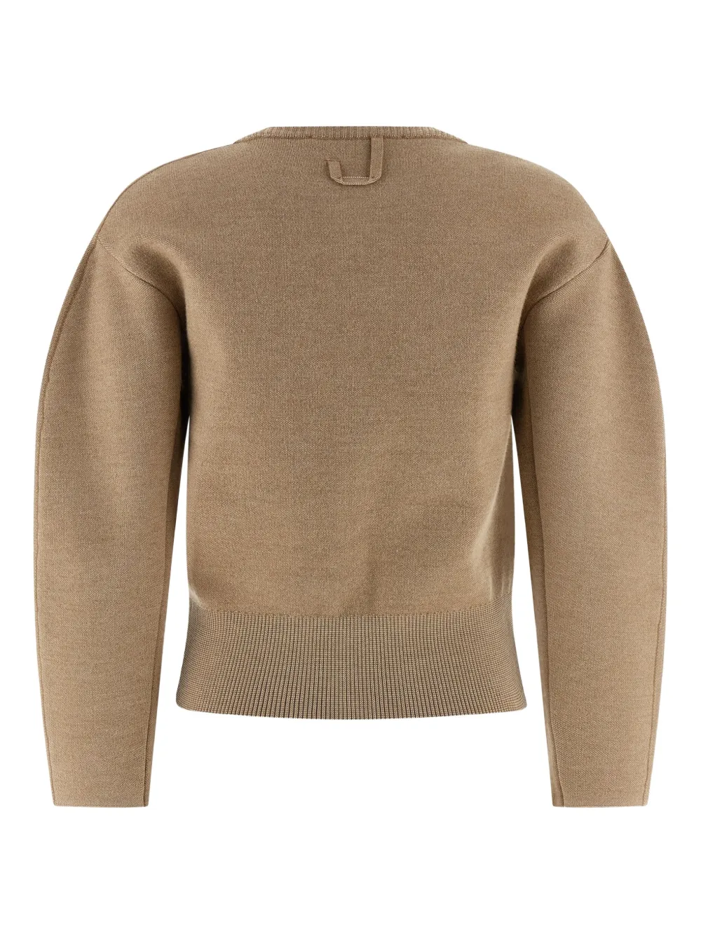 Jacquemus Doppio Button Round-neck Cardigan In Neutral