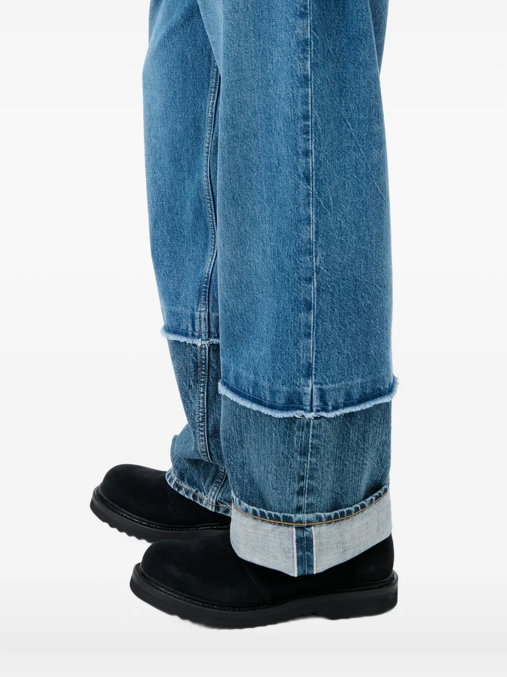 Our Legacy Frayed-details Jeans In Blue