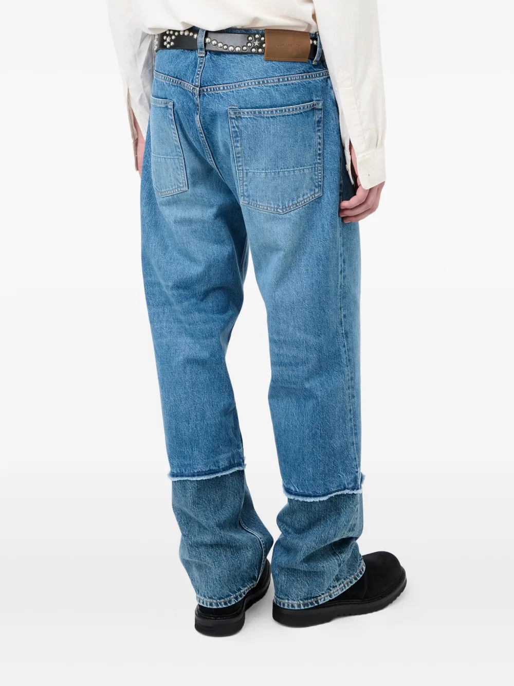 Our Legacy Frayed-details Jeans In Blue