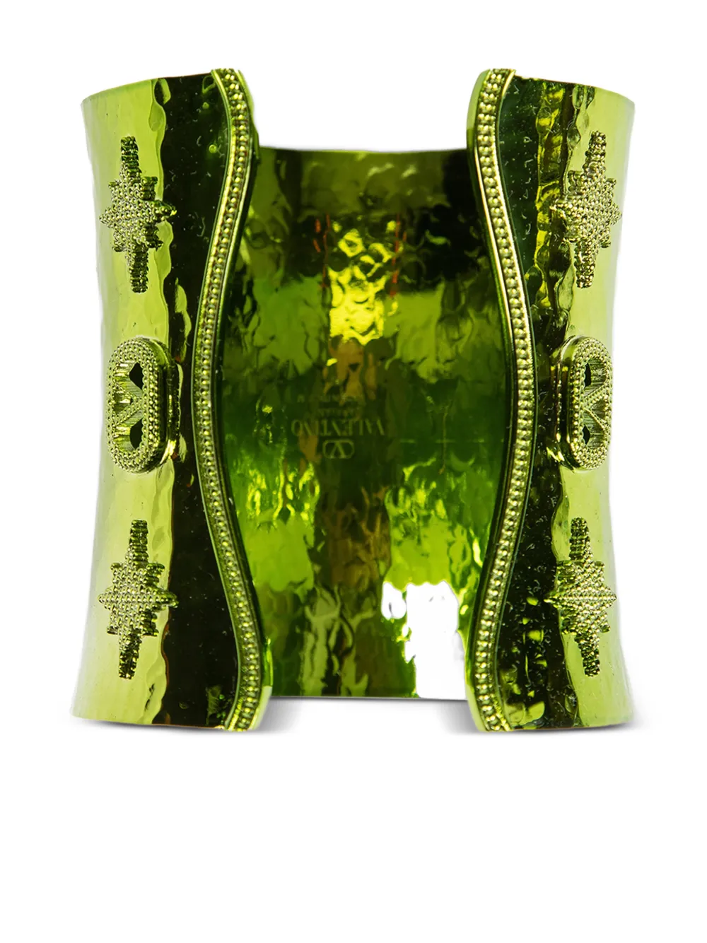 Valentino Garavani metallic cuff bracelet - Verde