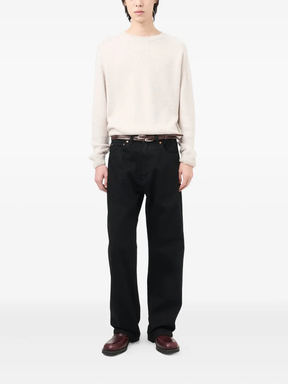 OUR LEGACY straight-leg jeans - Zwart