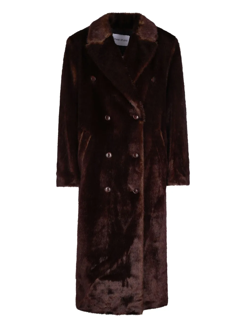 STAND STUDIO buttoned coat | Brown | Image 1