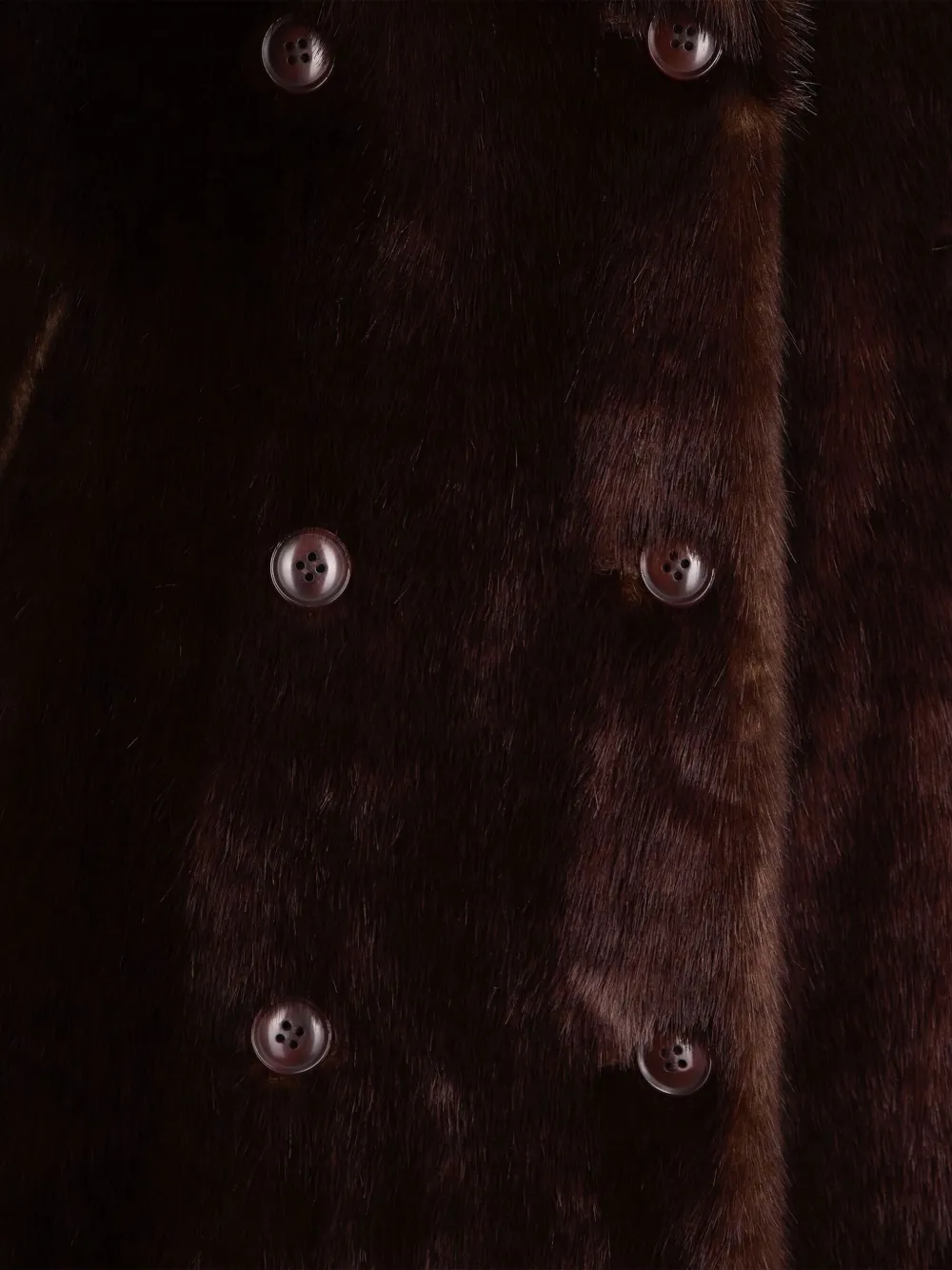 Stand Studio Buttoned Coat In Burgundy