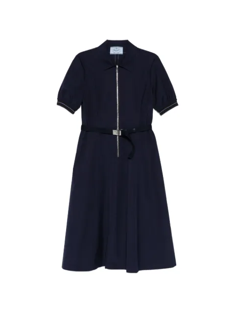 Prada zip-up belted dress