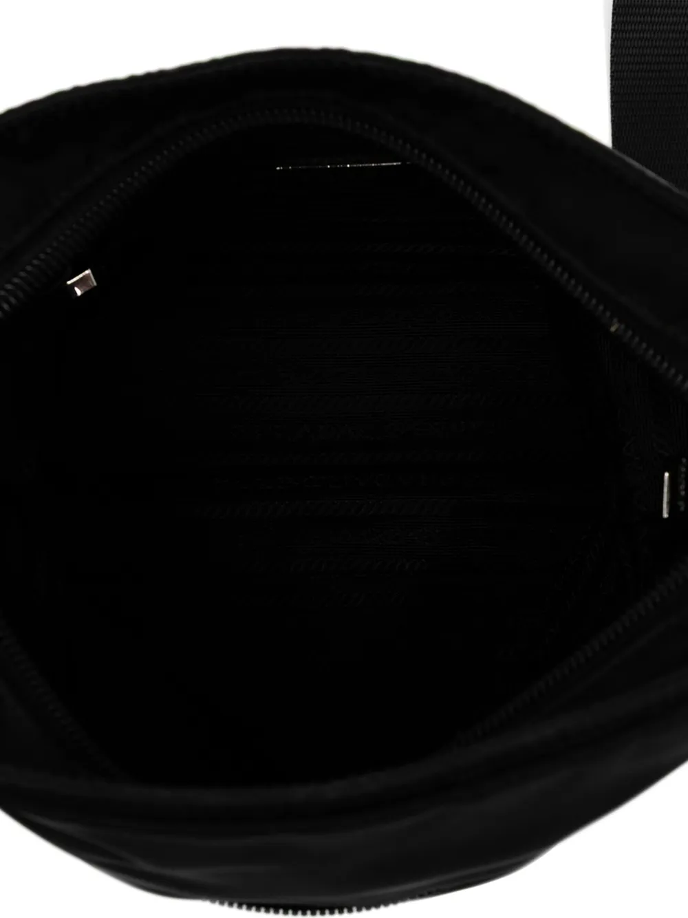 Pre-owned Prada 2013-2025 Tessuto Zip Top Crossbody Bag In Black