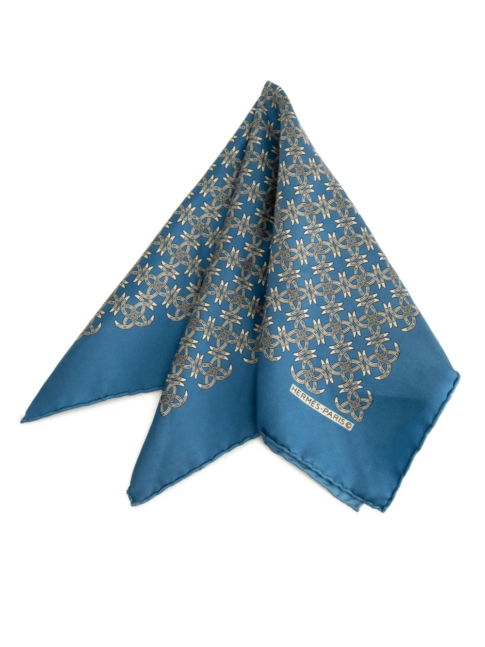Hermès Pre-Owned 1986-1998 Printed Silk handkerchief | Blue | Image 1