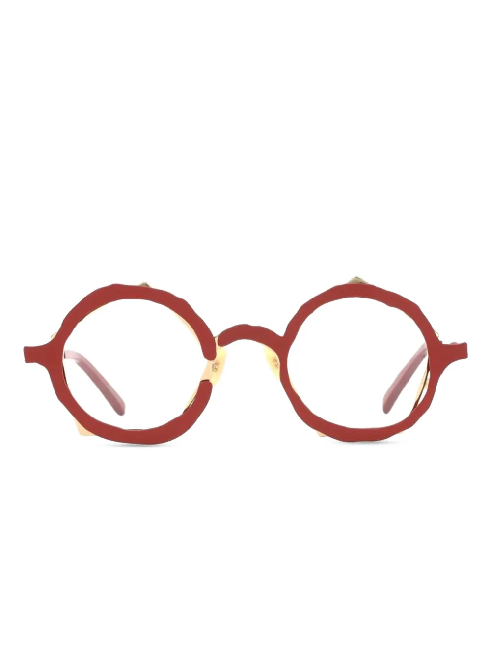 Masahiro Maruyama round-frame glasses | Red | Image 1