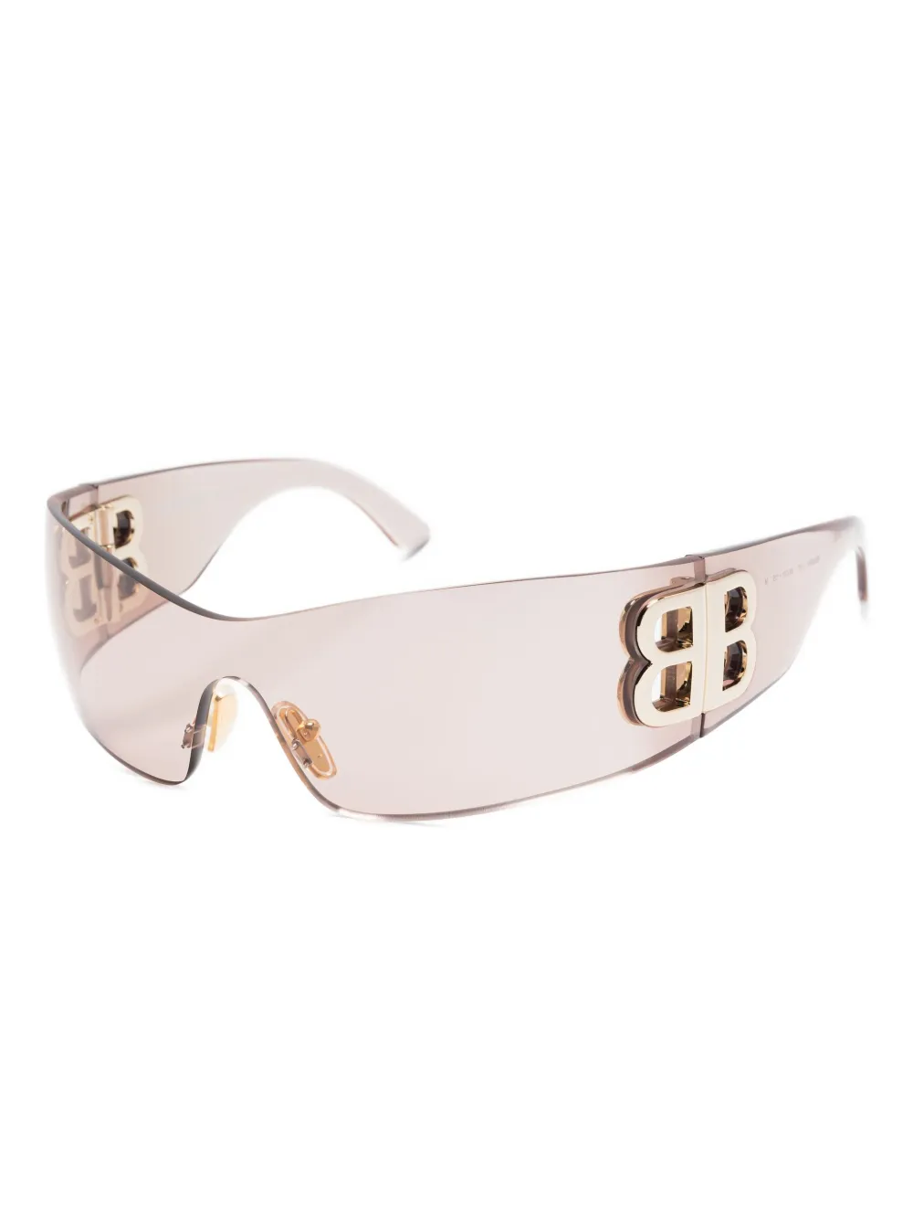 Balenciaga Eyewear Zonnebril met logo - Roze