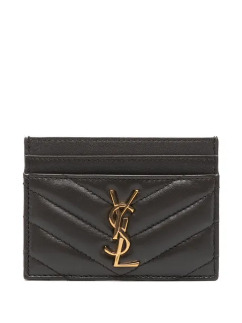 Saint Laurent chevron logo card holder