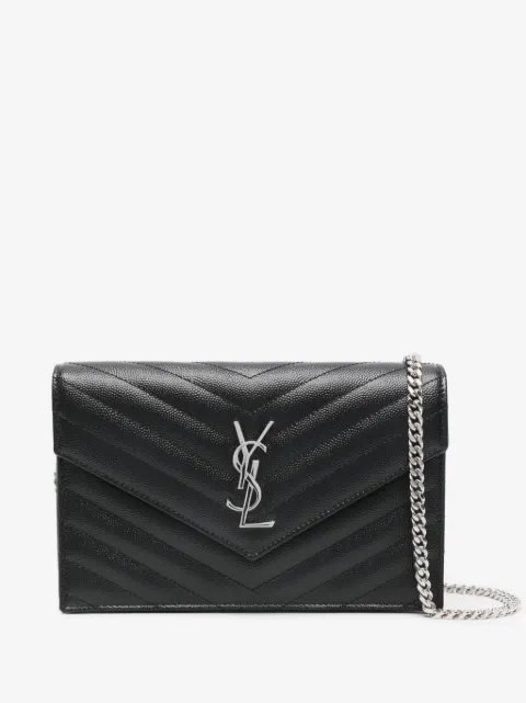 Saint Laurent cartera de cadena con monograma
