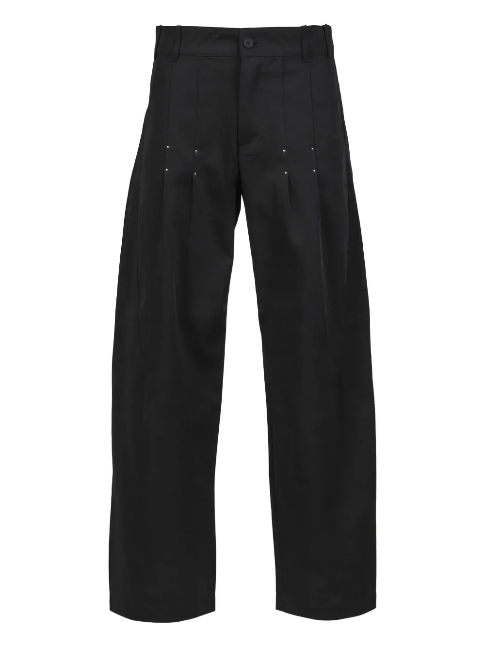 _J.L-A.L_  studded button-fastening trousers | Black | Image 1