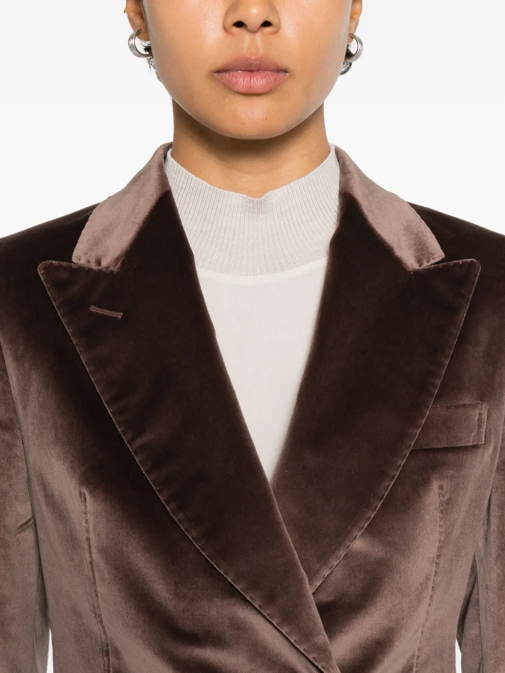 Tagliatore Blazer met dubbele rij knopen Bruin