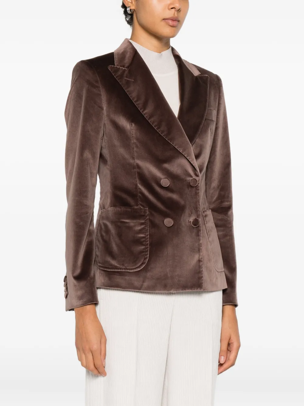 Tagliatore Blazer met dubbele rij knopen Bruin