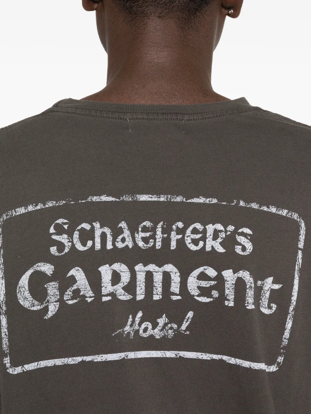 Schaeffer's Garment Hotel Skull Graphic Long-sleeve Sweatshirt In Gray