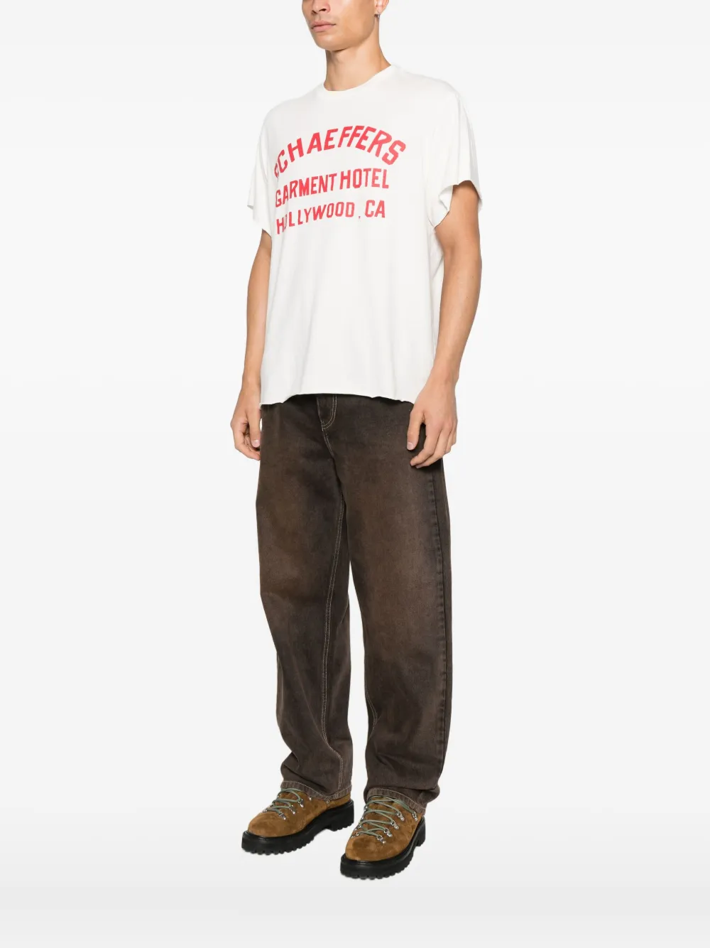 Schaeffer's Garment Hotel Cotton T-shirt In White