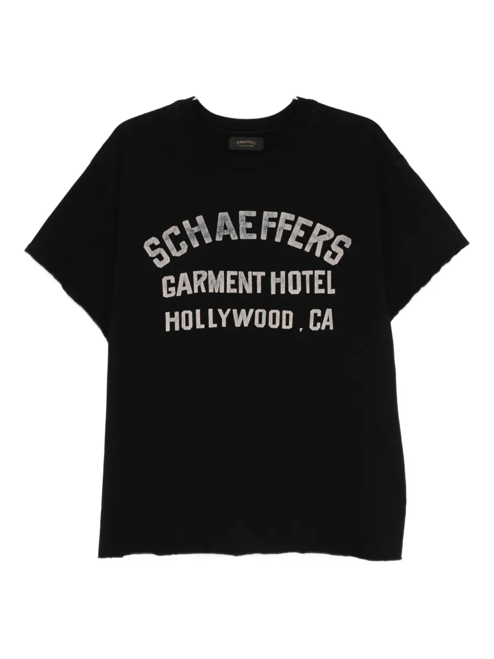 SCHAEFFER'S GARMENT HOTEL logo T-shirt - Nero