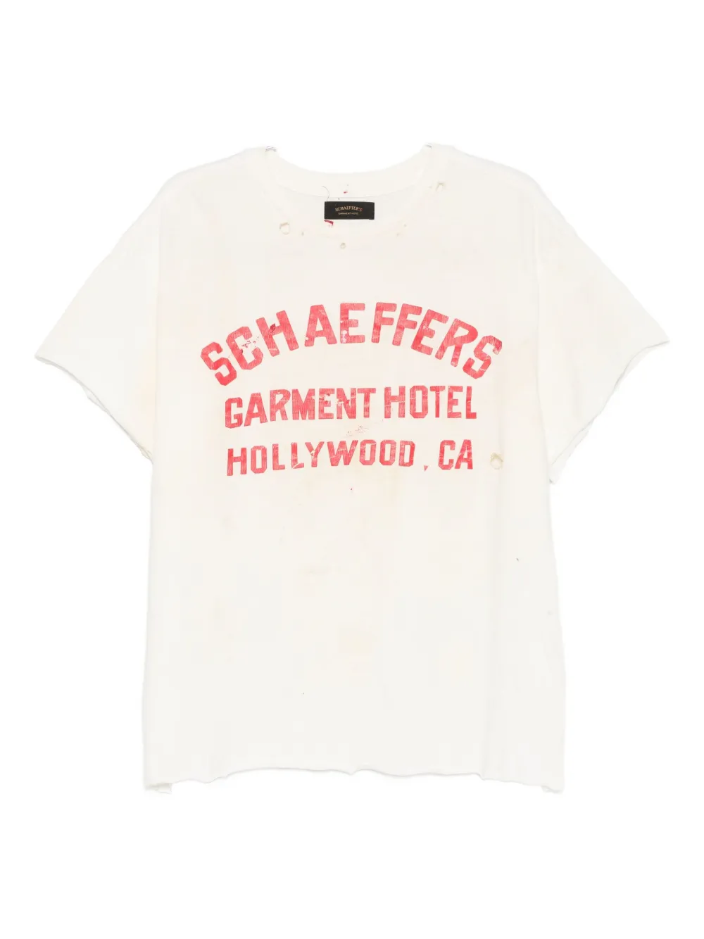 Schaeffer's Garment Hotel Cotton T-shirt In Neutral