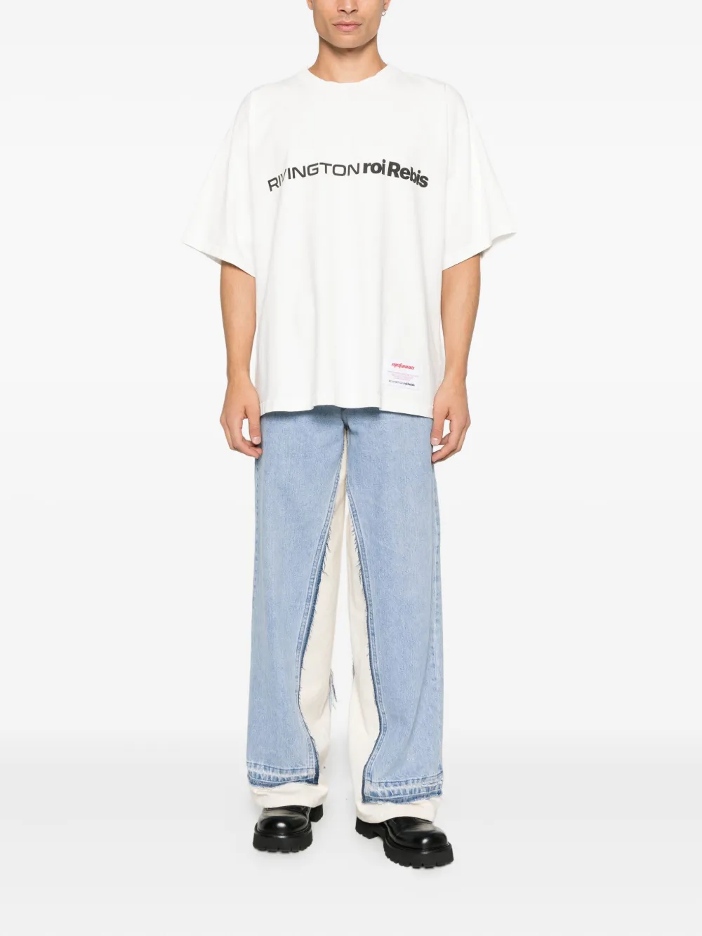 RIVINGTON ROI REBIS T-shirt met logo - Wit