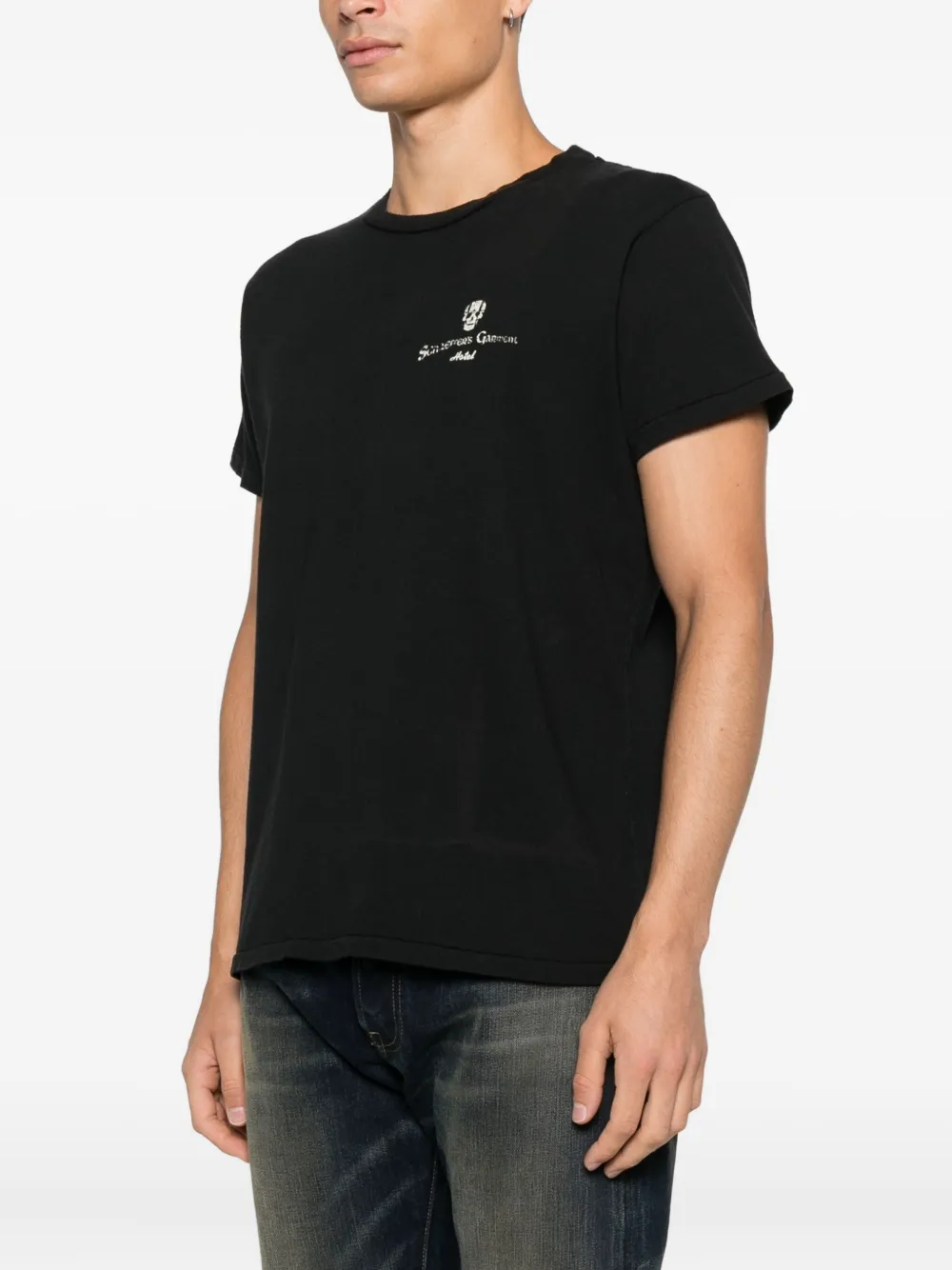 Schaeffer's Garment Hotel Round-neck T-shirt In Black