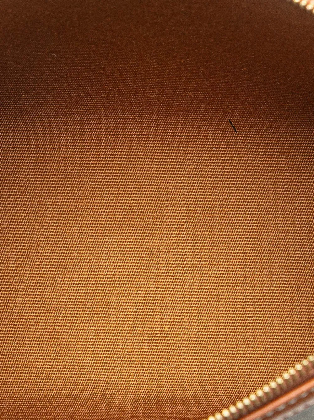 Pre-owned Celine 2024 Triomphe Coated Canvas Clutch On Chain Crossbody Bag In Brown