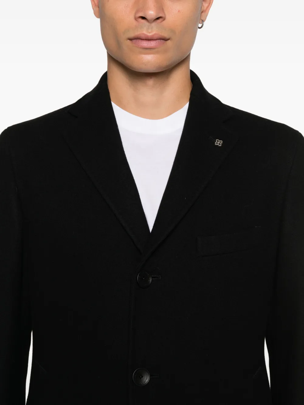 Tagliatore Jas met enkele rij knopen Zwart