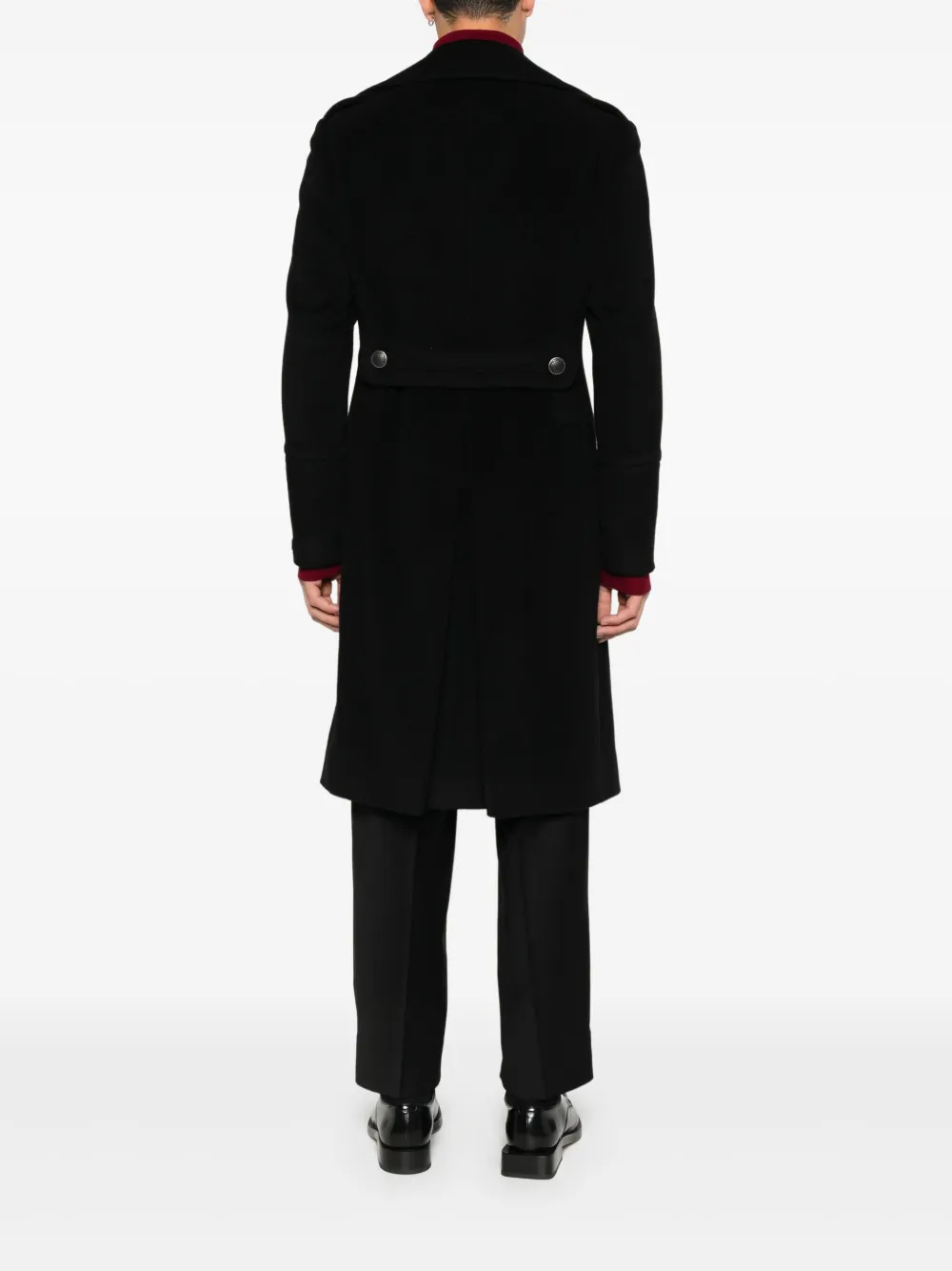 Tagliatore Jas met dubbele rij knopen Zwart