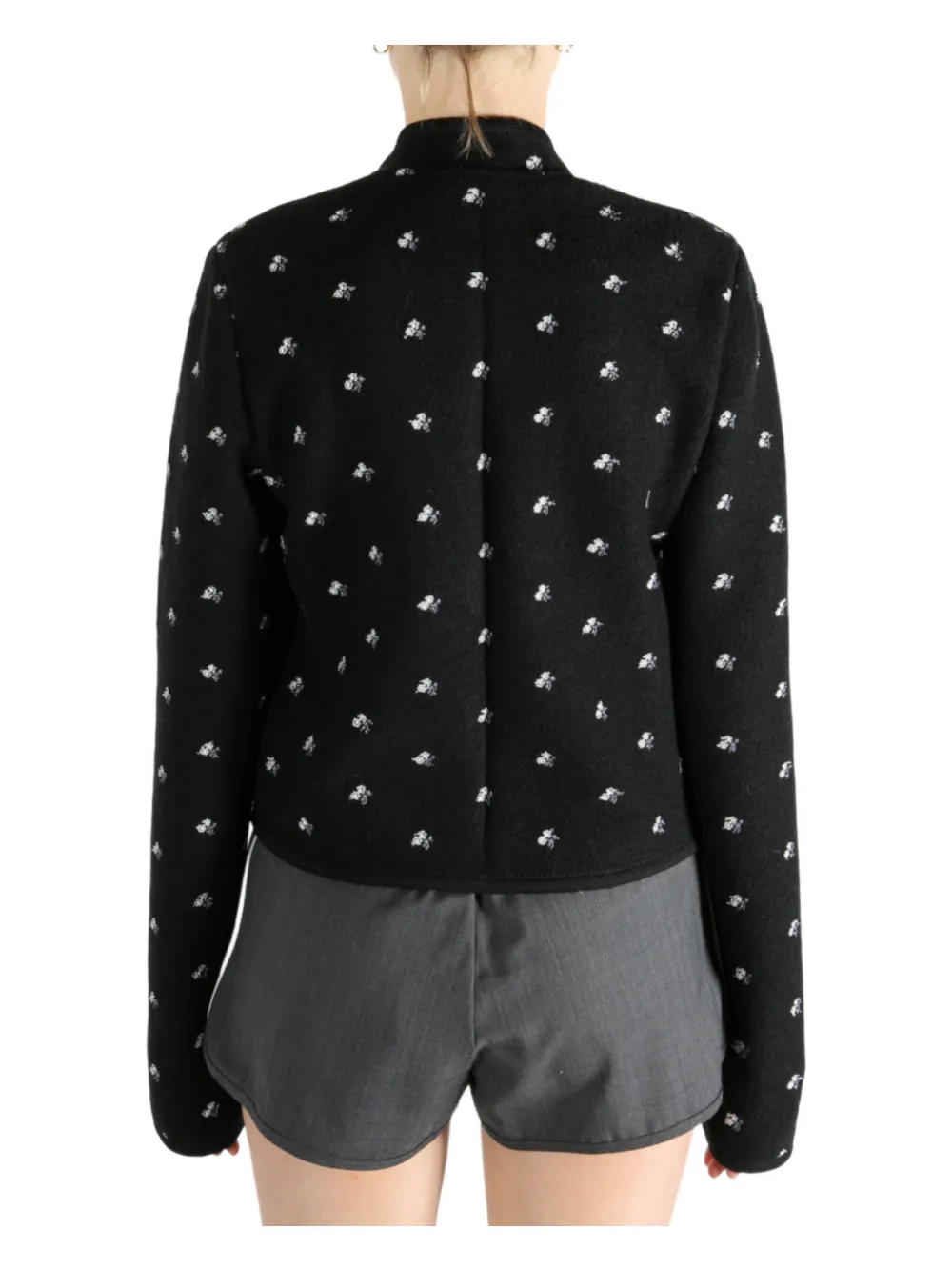 Rier Flowers Jacket In Black