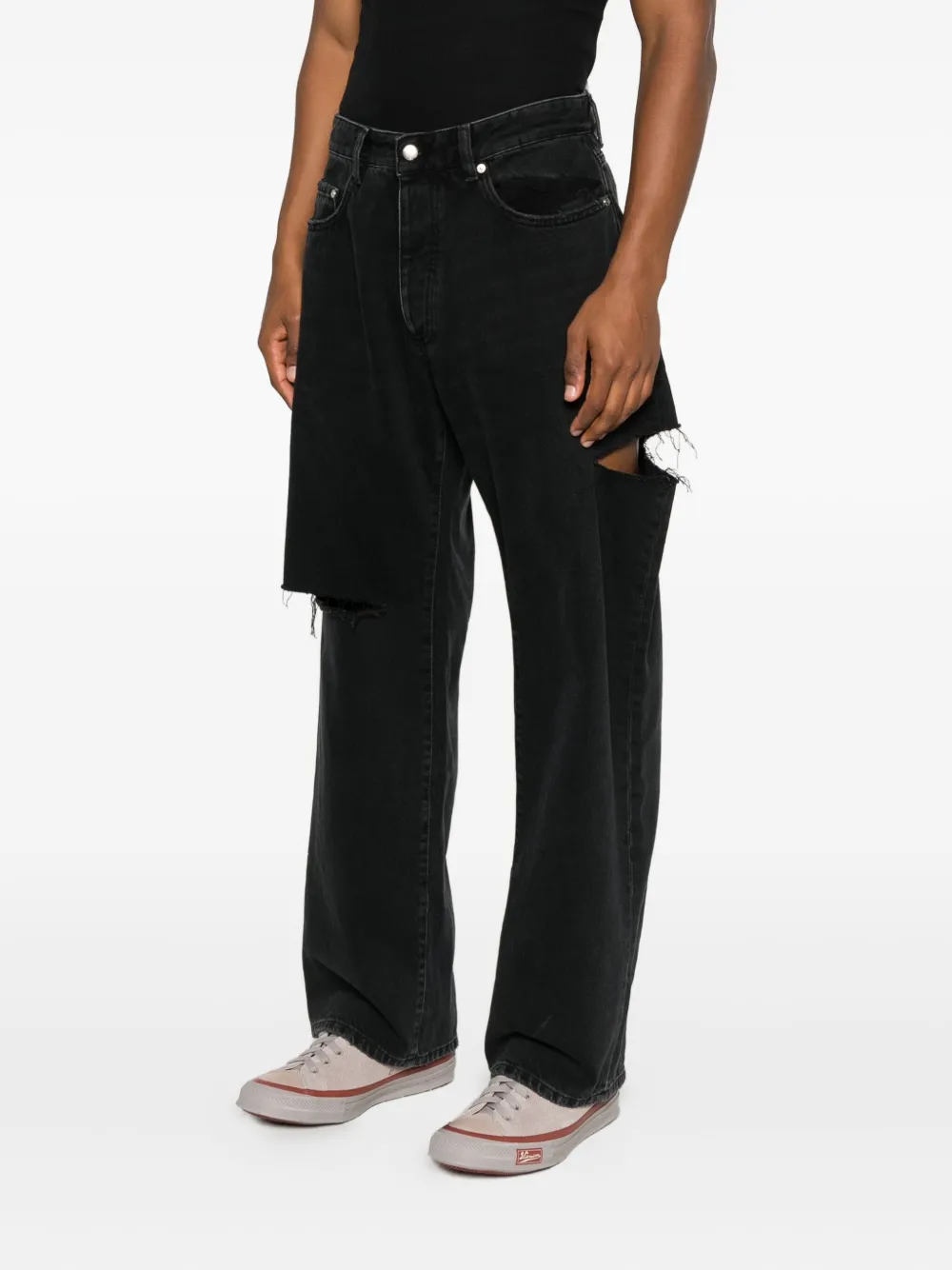  Icon Denim Scott Ripped Denim - Black 