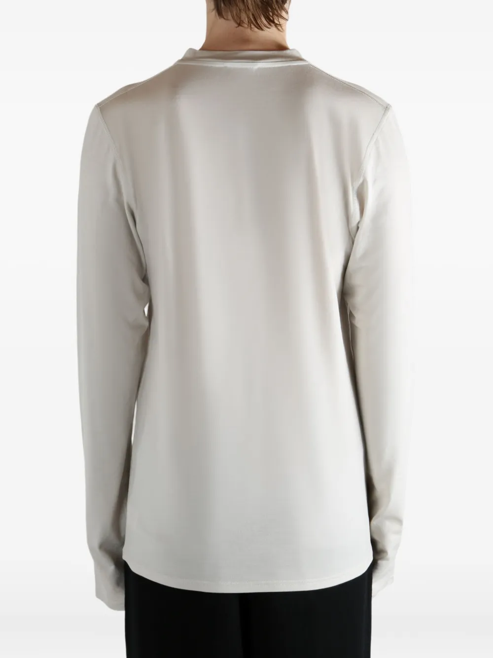 Rier Jersey wollen top Beige