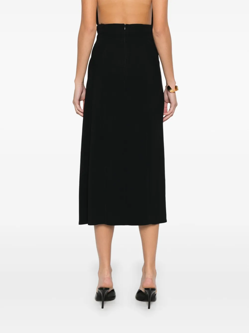 Carla G. Pleated Skirt In Black