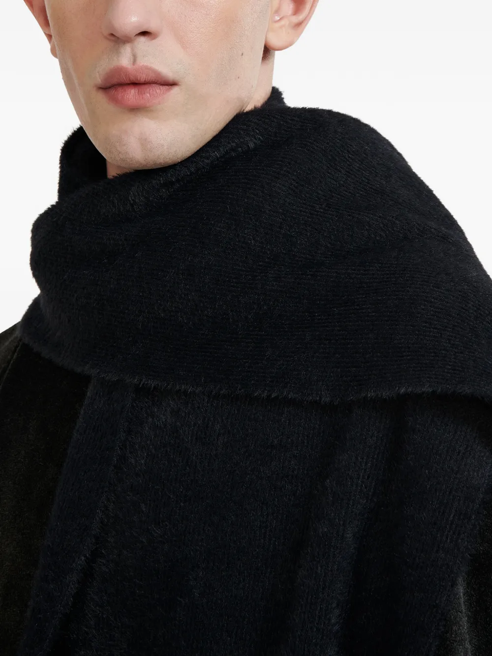 Lgn Louis Gabriel Nouchi Logo-detail Scarf In Black