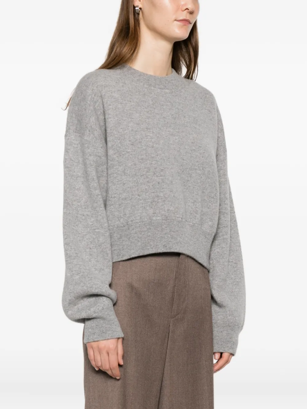  Soft Goat Crew-neck Knitwear - Grey 