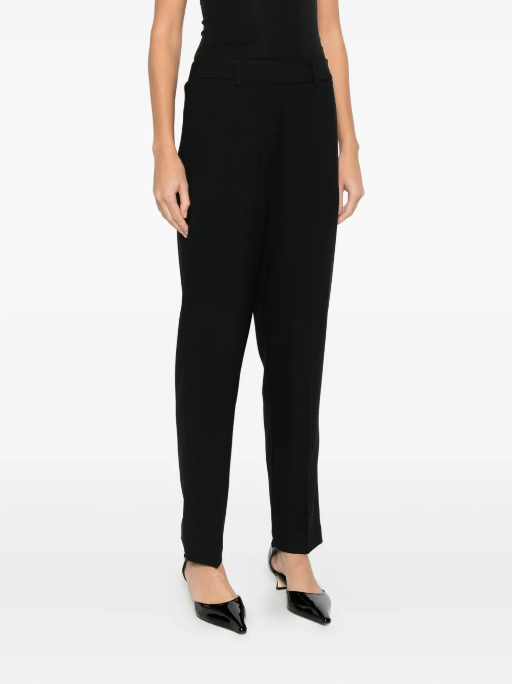 Carla G. Elasticated-waist Pants In Black