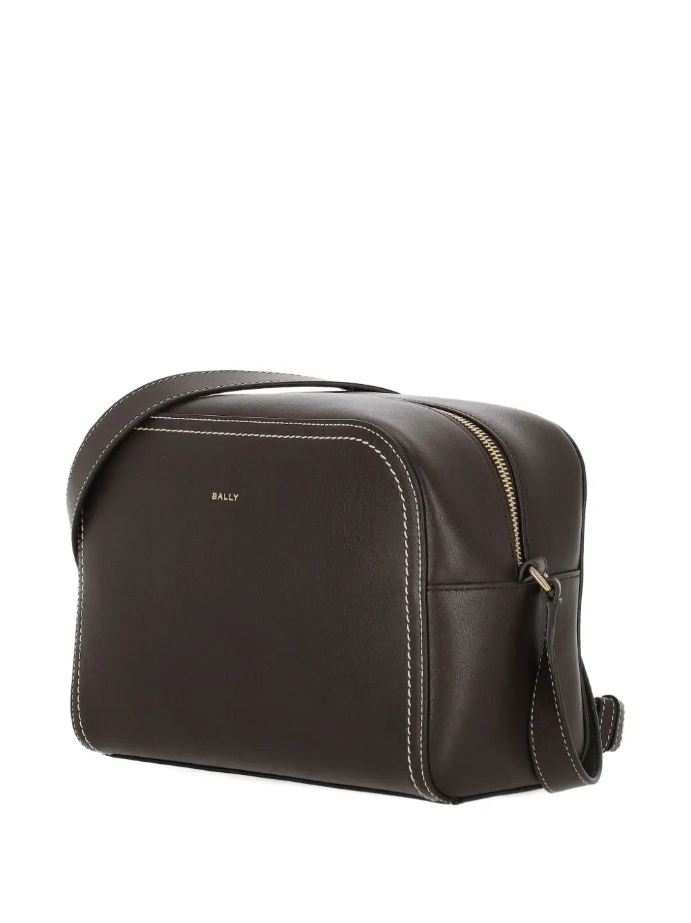 Bally Crossbodytas met stiksels Bruin